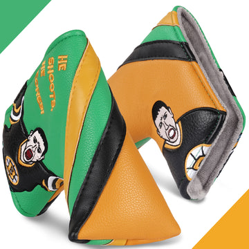 Green &Yellow Ugly Man Blade Putter Head Cover